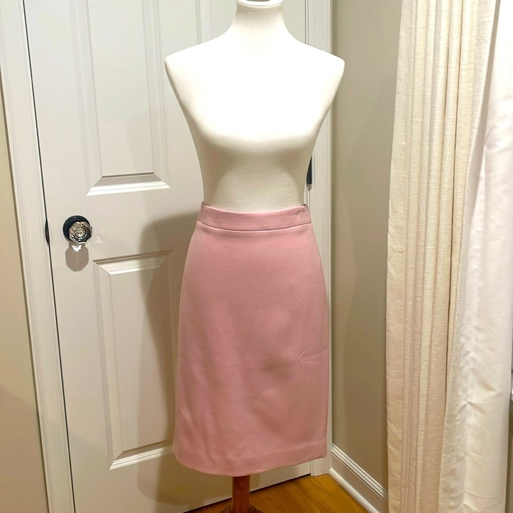 NWT J. Crew - No. 2 Wool Pencil Skirt - Pink - Size 8